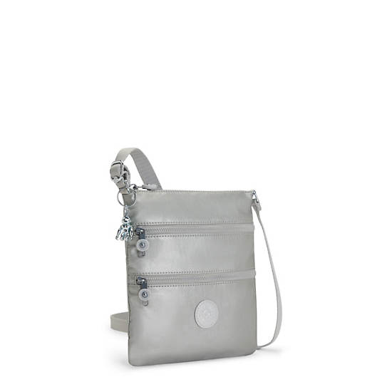 Kipling Keiko Metallic Crossbody Mini Tassen Zilver | België 1882FD